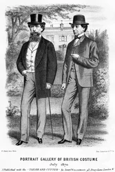 Charles Dickens et Benjamin Disraeli, 1870 (lithographie)